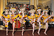 Im Foyer tanzte dann die Narrhalla, Motto 2009 ist "Afrika" (Foto: Ingrid Grossmann